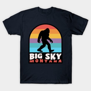 Big Sky Montana Bigfoot Sasquatch Blue Ridge Mountains T-Shirt